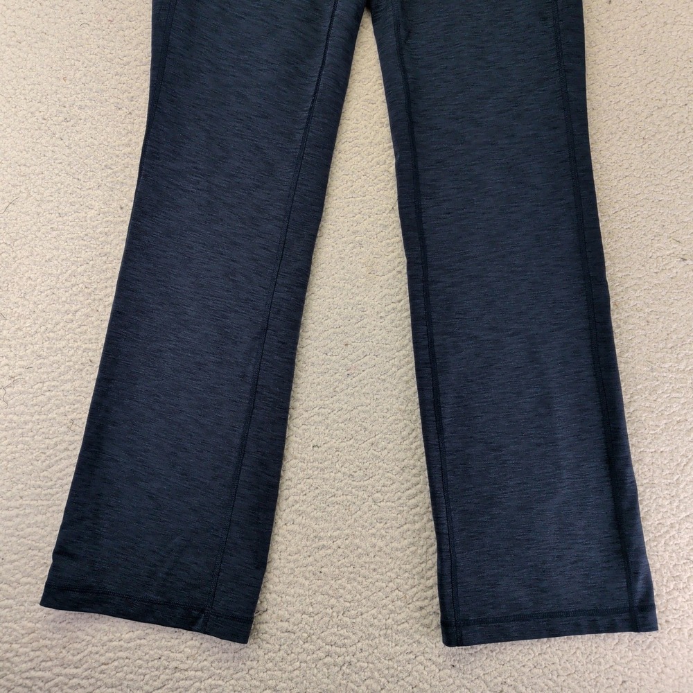 Duluth Trading Co Womens Small 33 Tall Dark Blue Straight Leg Yoga Pants Pockets - Picture 4 of 8